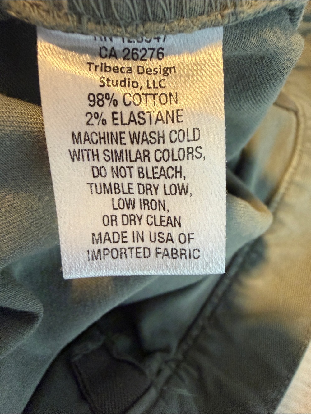 Nili Lotan Shon Cotton Barrel Green Pants - Picture 5 of 7